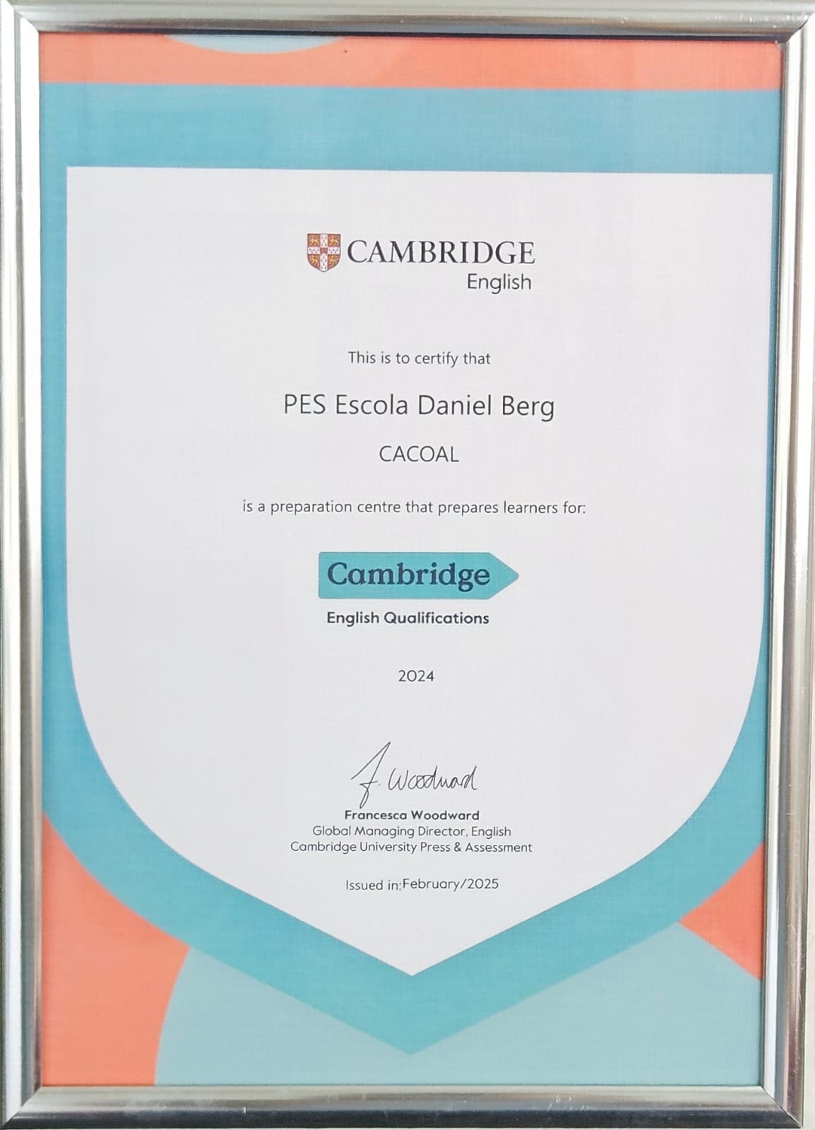 Centro Certificador Cambridge English – Escola Daniel Berg